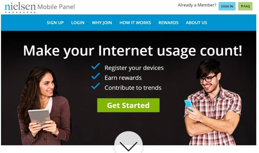 nielsen mobile panel - Monetha