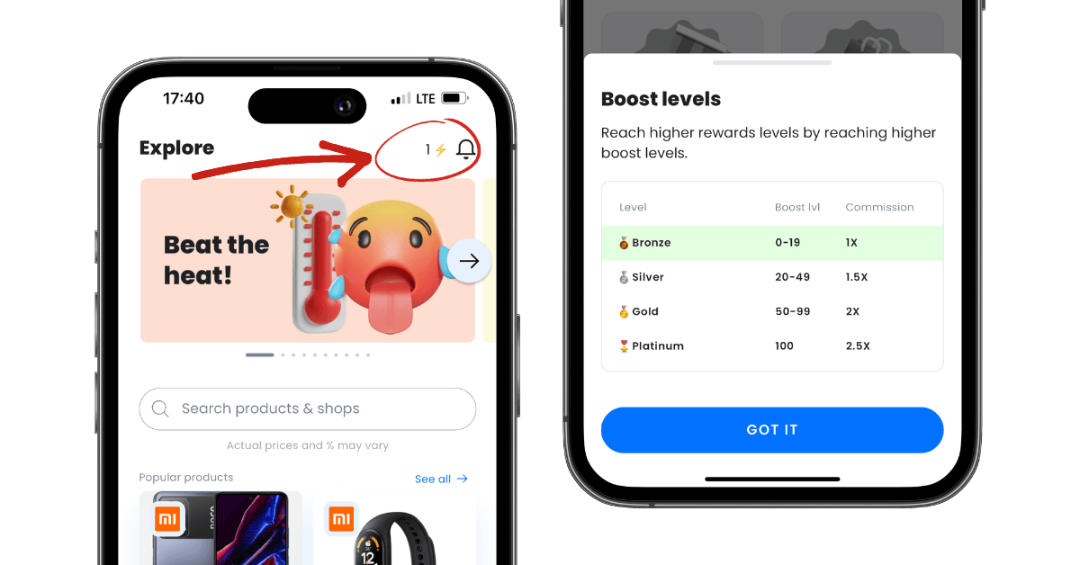 daily activities ui - Monetha