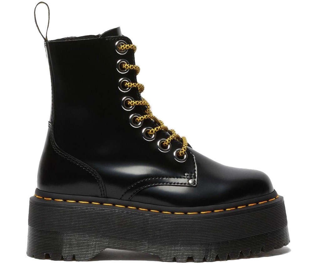 Dr. Martens Jadon Max Platform Black Buttero Discounts and Cashback