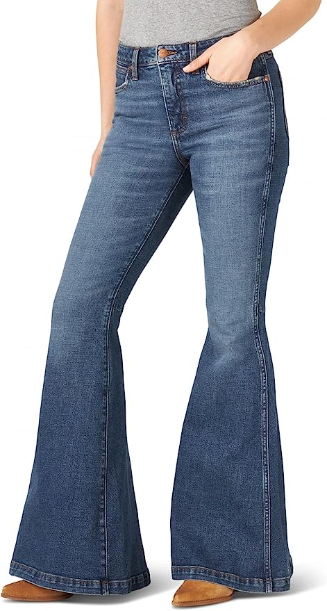 Wrangler Women's Retro High Rise Trumpet Flare Jean Discounts and Cashback