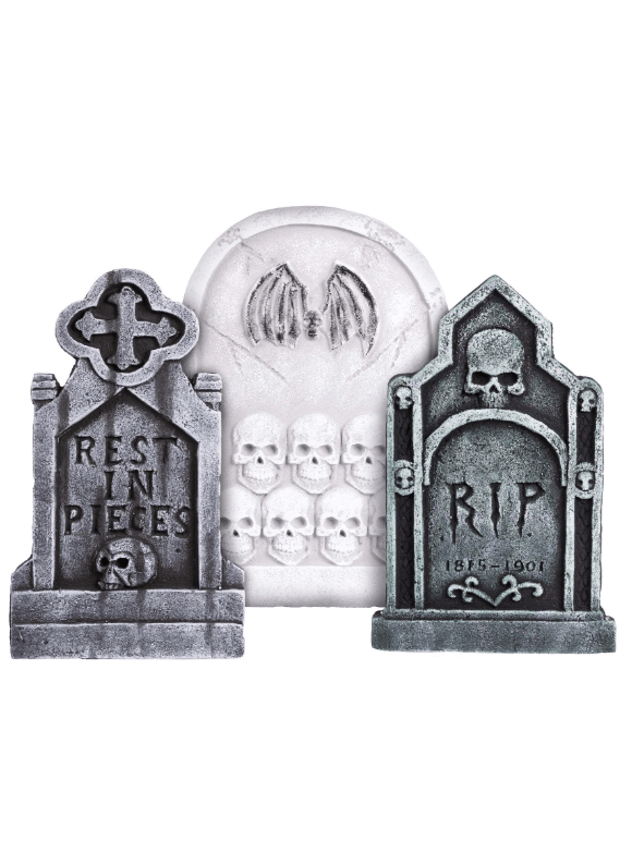 3 Piece 20-Inch Gothic Tombstone Halloween Decoration Set Discounts and Cashback