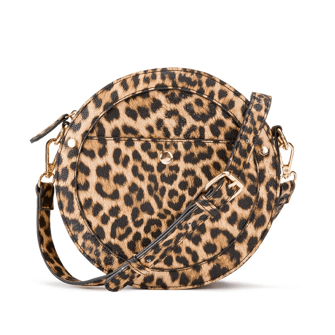 Leopard Print Circle Bag with Crossbody Strap  Discounts and Cashback