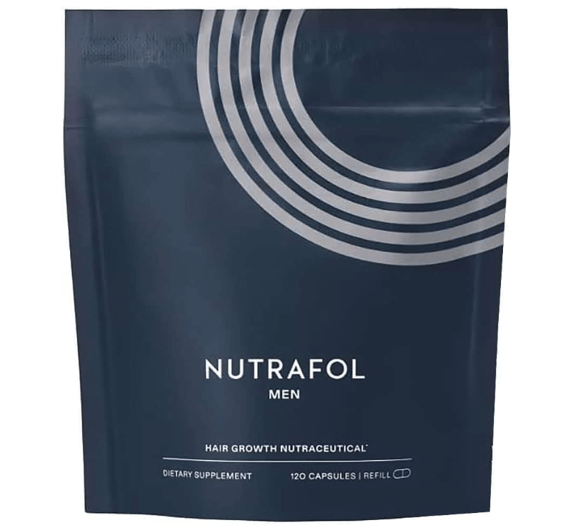 Nutrafol Men's Hair Growth Supplements, Clinically Tested for Visibly Thicker Hair and Scalp Coverage, Dermatologist Recommended Discounts and Cashback