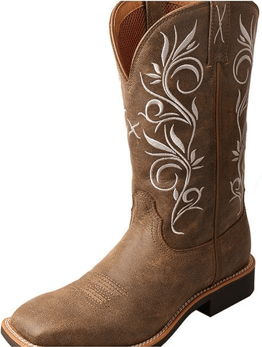 Twisted X Women's Top Hand Floral Western Boot Wide Square Toe Discounts and Cashback