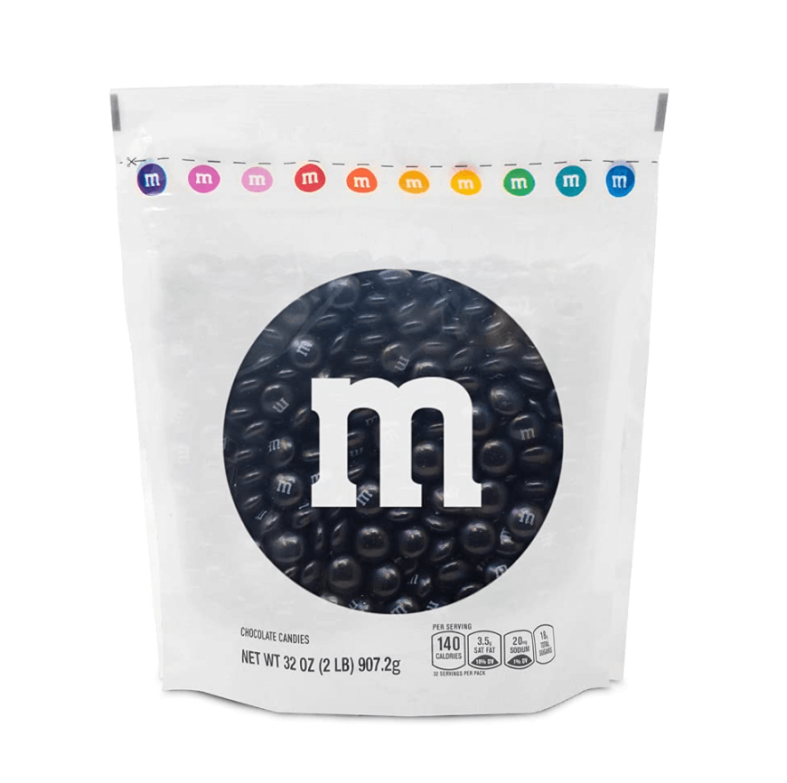 2lbs of M&M’s Black Milk Chocolate Candy Discounts and Cashback