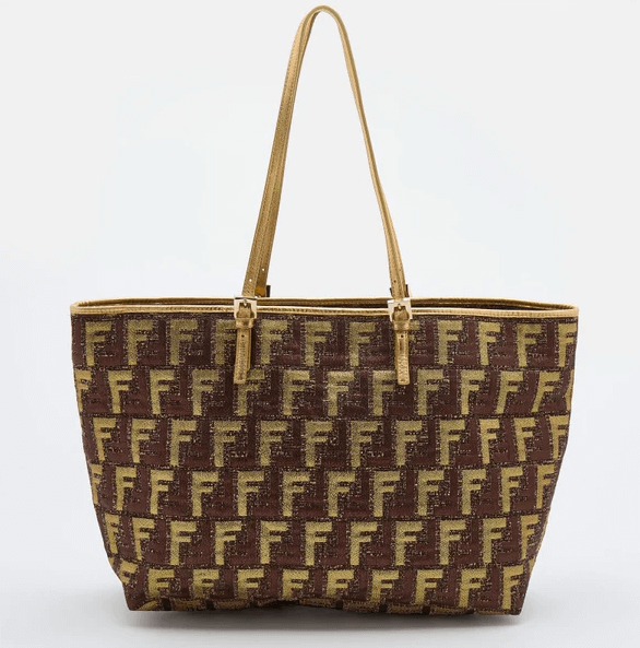 Fendi Multicolor Zucca Brocade Fabric Shopper Tote Discounts and Cashback