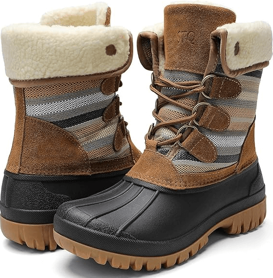 STQ Women’s Winter Duck Boots Waterproof Cold Weather Snow Boots Discounts and Cashback