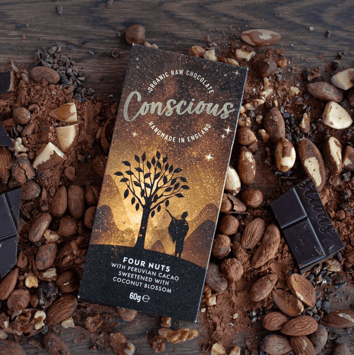 Conscious – Four Nuts 60g Vegan Chocolate Discounts and Cashback