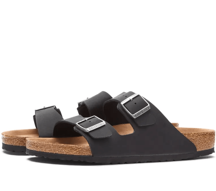 Birkenstock Arizona Vegan Sandals - Black Earthy Vegan Discounts and Cashback