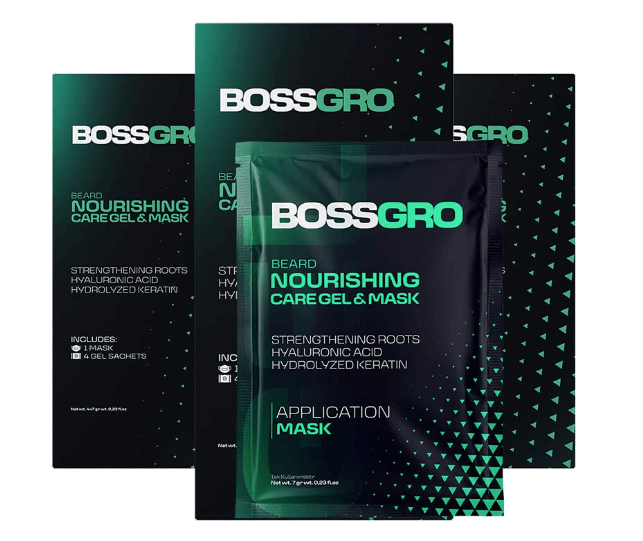 Bossgro Beard Growth Kit, Special Beard Growth Gel with Microfiber Mask Discounts and Cashback