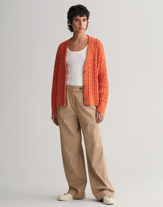 Textured Cotton V-Neck Cardigan Discounts and Cashback
