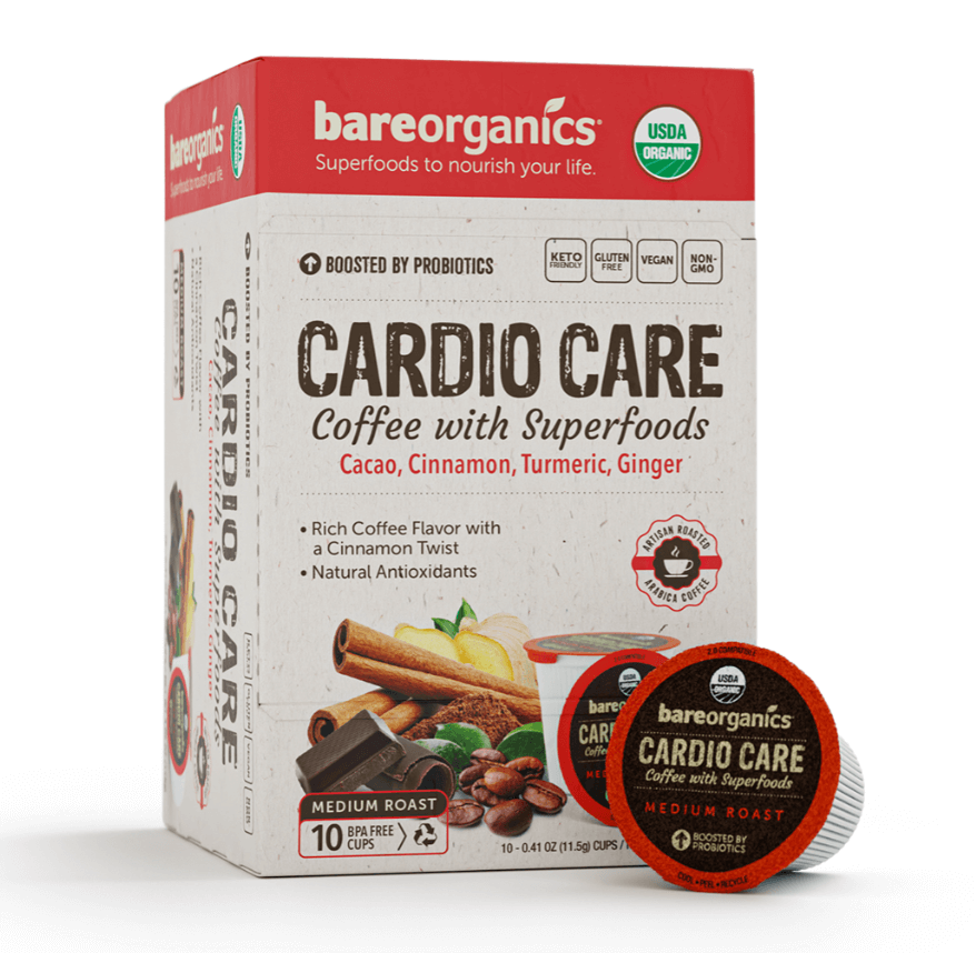 BareOrganics CARDIO CARE COFFEE (Organic) with Superfoods and Probiotics Discounts and Cashback