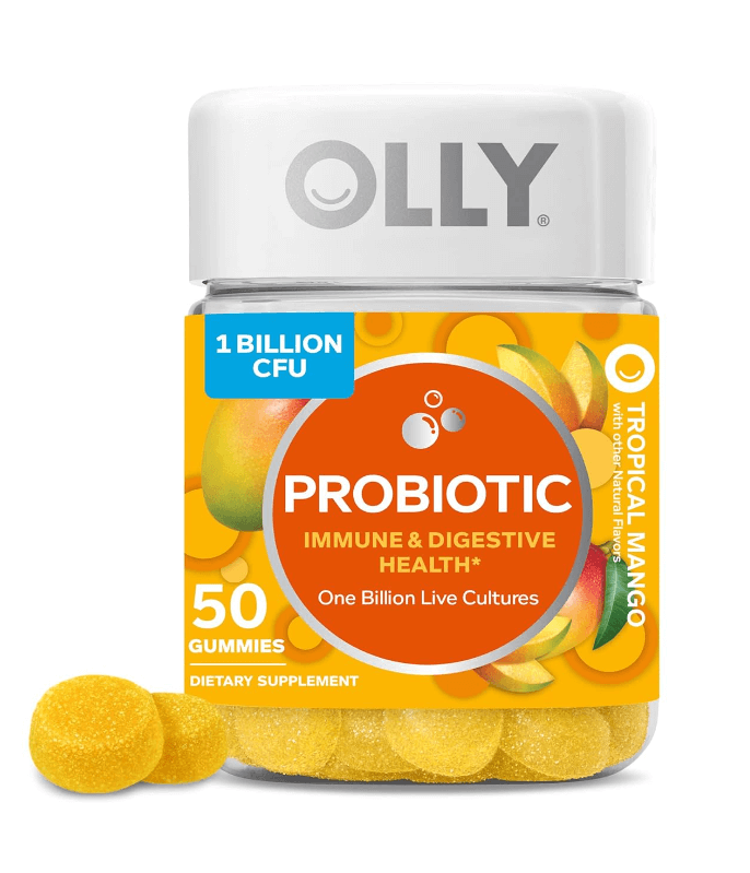 OLLY Probiotic Gummy, Immune and Digestive Support, 1 Billion CFUs, Chewable Probiotic Supplement, Mango Discounts and Cashback