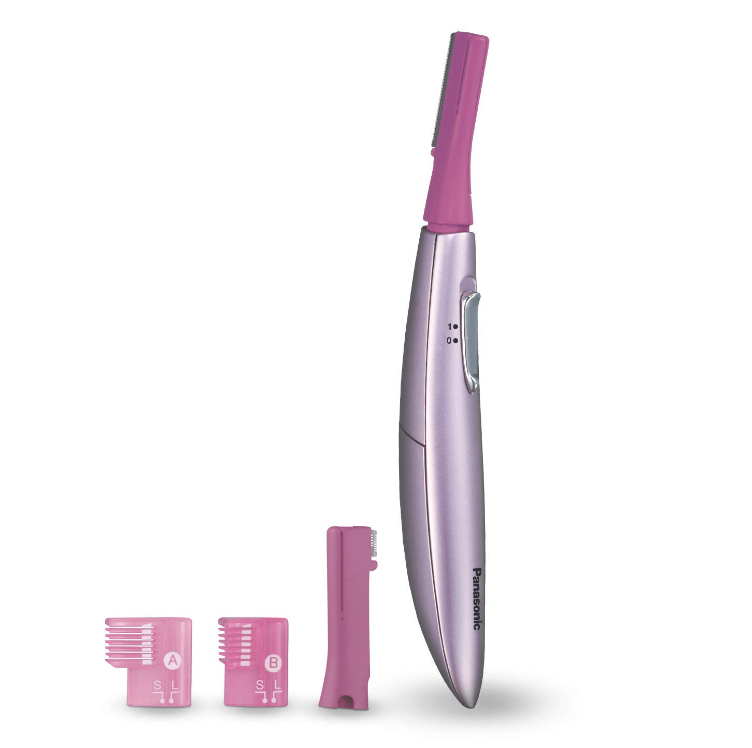Panasonic Women’s Facial Hair Remover and Eyebrow Trimmer with Pivoting Head, Includes 2 Gentle Blades for Brow and Face and 2 Eyebrow Trim Attachments, Battery-Operated Discounts and Cashback