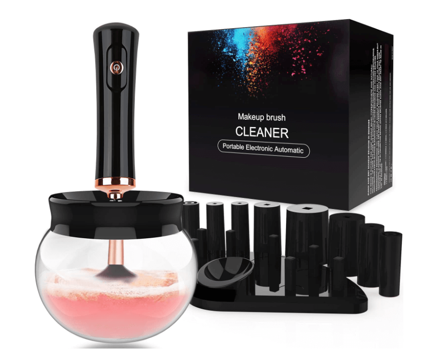 RICRIS Premium Makeup Brush Cleaner Dryer Super-Fast Electric Brush Cleaner Machine Automatic Brush Cleaner Spinner Makeup Brush Tools Discounts and Cashback