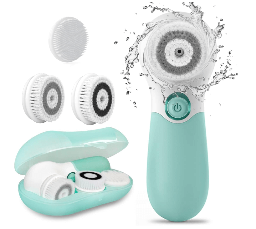 Facial Cleansing Brush Electric Facial Exfoliating Massage Brush with 3 Cleanser Heads and 2 Speeds Adjustable for Deep Cleaning Discounts and Cashback