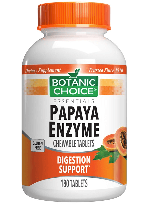 Botanic Choice Chewable Papaya Enzyme Tablets 49 mg. Discounts and Cashback