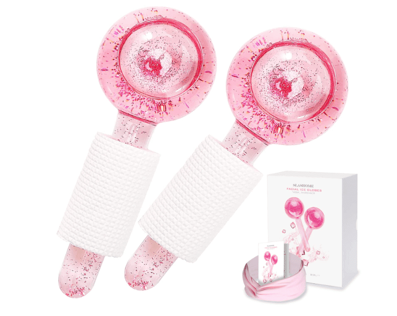 Slashome Ice Globes for Facials, Globes, Face Massager, Tools, Facial Cooling Neck & Eyes, Daily Beauty, Tighten Skin, Anti-Ageing, Reduce Puffiness and Wrinkles Discounts and Cashback
