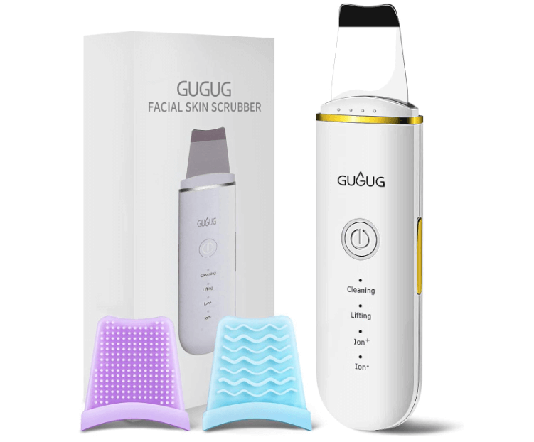 Product 4GUGUG Skin Scrubber Face Spatula, Skin Spatula Pore Cleaner Blackhead Remover Tools for Facial Deep Cleansing-4 Modes Discounts and Cashback