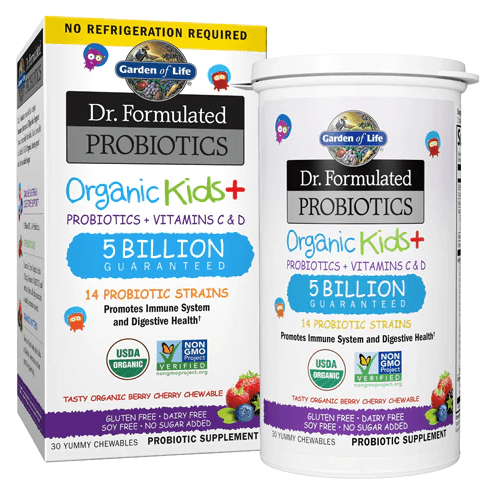 Garden of Life Dr. Formulated Probiotics Organic Kids Plus Berry Cherry – Dairy Free Discounts and Cashback