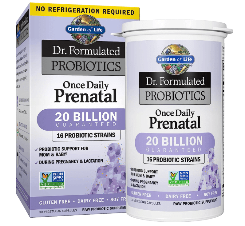 Garden of Life - Dr. Formulated Probiotics Once Daily Prenatal - Acidophilus and Bifidobacteria Probiotic Support for Mom and Baby Discounts and Cashback
