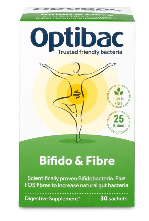 Optibac Vegan- and Vegetarian-Friendly Probiotics Bifido & Fibre Sachets Discounts and Cashback