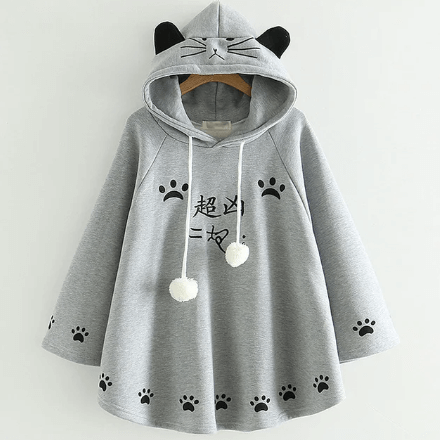 IMAGE 2 CAT EAR PONCHO - Monetha