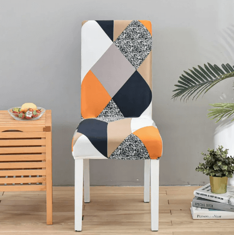 New Nordic Simple Stretch Chair Cover Printed Backrest Chair Seat Cover Dustproof Living Room Dining Chair Cover Discounts and Cashback
