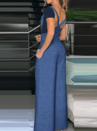 IMAGE 4 DENIM DUNGAREES - Monetha