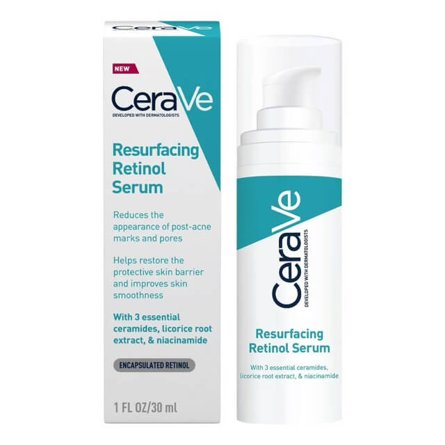 CeraVe Resurfacing Retinol Serum with Ceramides & Niacinamide for Blemish-Prone Skin 30ml  Discounts and Cashback