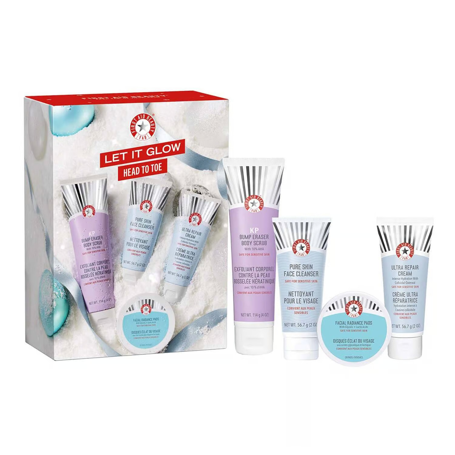 FIRST AID BEAUTY Let it Glow Head to Toe Holiday Kit  Discounts and Cashback