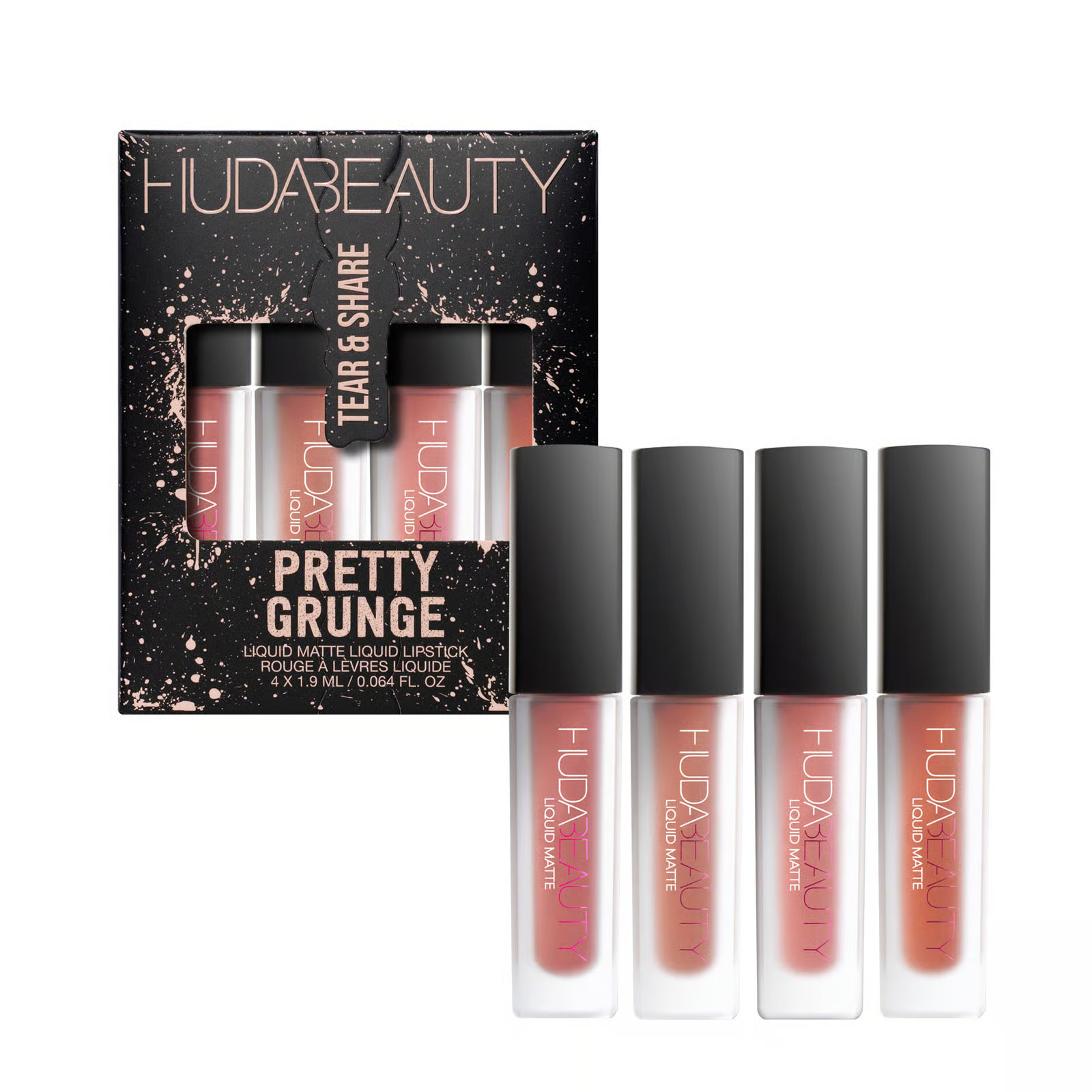 HUDA BEAUTY Pretty Grunge Lip Quad - Sephora Exclusive Discounts and Cashback