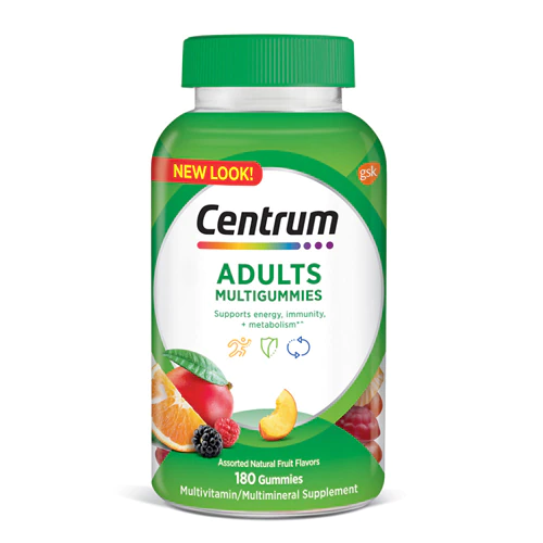 Centrum Adults MultiGummies Assorted Natural Fruit -- 180 Gummies Discounts and Cashback