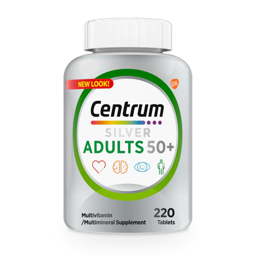 Centrum Silver Adults 50 Plus Multivitamin Tablets -- 220 Tablets Discounts and Cashback
