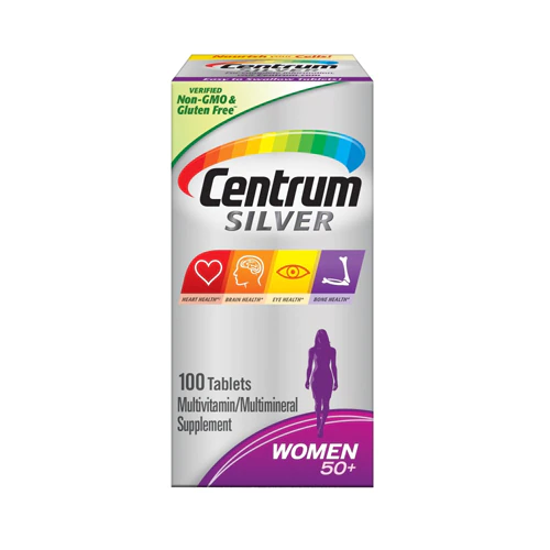 Centrum Silver Women 50 Plus Multivitamin-Multimineral Tablets -- 100 Tablets