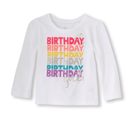 Birthday Girl Long Sleeve Shirt 9-12 Months  Discounts and Cashback