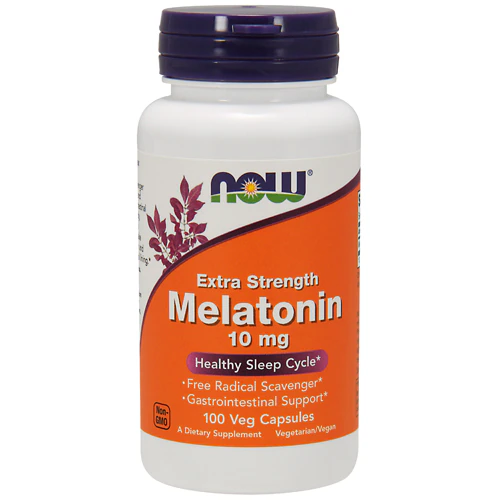NOW Melatonin -- 10 mg - 100 Vegetarian Capsules