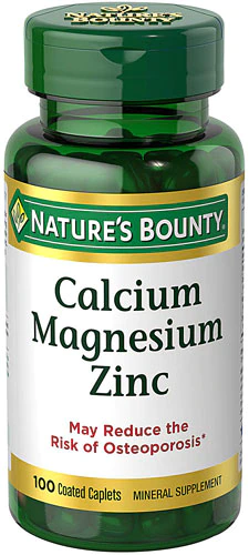 Nature's Bounty Calcium Magnesium Zinc -- 100 Caplets Discounts and Cashback
