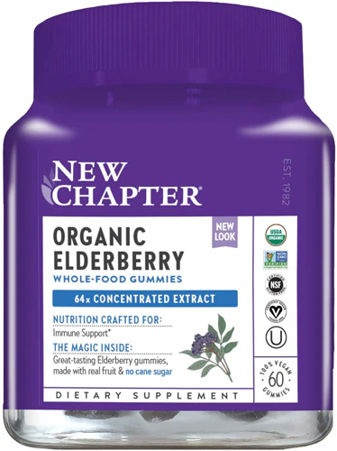 New Chapter Organic Elderberry Whole-Food Gummies Discounts and Cashback