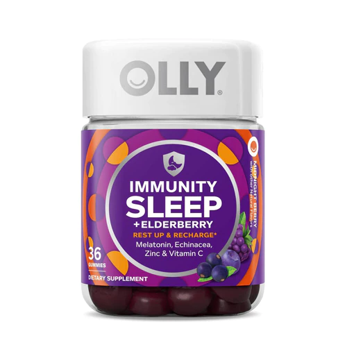 Olly Immunity Sleep + Elderberry - Midnight Berry - 36 ct Discounts and Cashback
