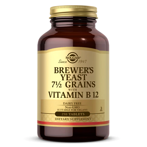 Solgar Brewer's Yeast Grains with Vitamin B12 -- 250 Tablets
