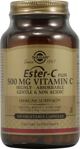 Solgar Ester-C® Plus Vitamin C -- 500 mg - 100 Vegetable Capsules