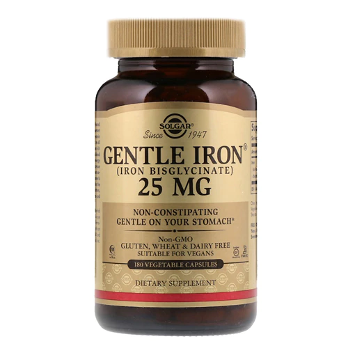 Solgar Gentle Iron® -- 25 mg - 180 Vegetable Capsules Discounts and Cashback