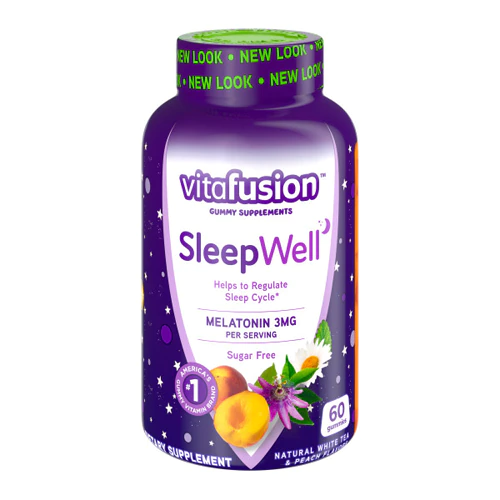 Vitafusion Sleep Well Sugar Free Gummy White Tea with Passion Fruit -- 60 Gummies Discounts and Cashback