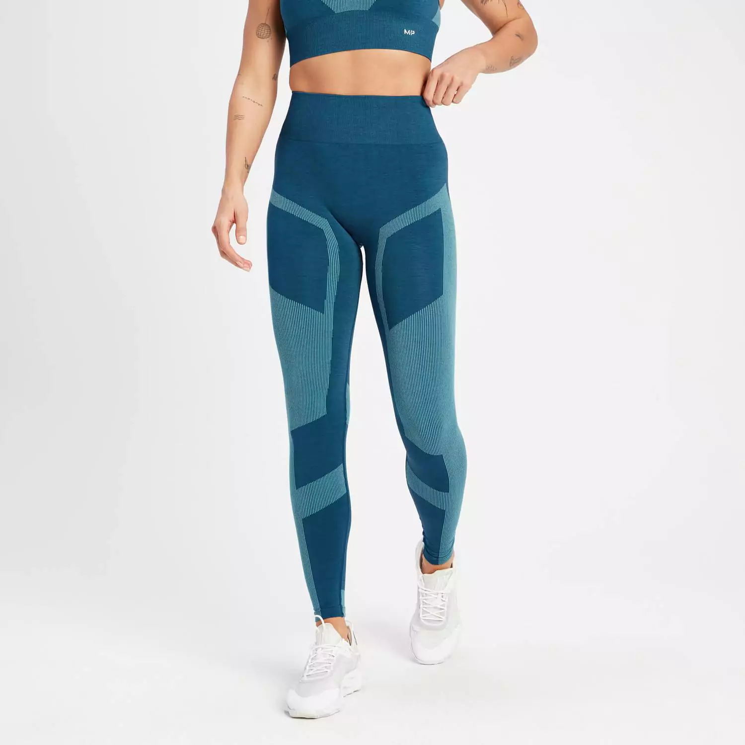 Myprotein Women's Impact Scrunch Seamless Leggings - Teal Blue Discounts and Cashback