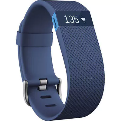Fitbit FB405 Charge Heart Rate and Activity Tracker - Large, Blue Discounts and Cashback
