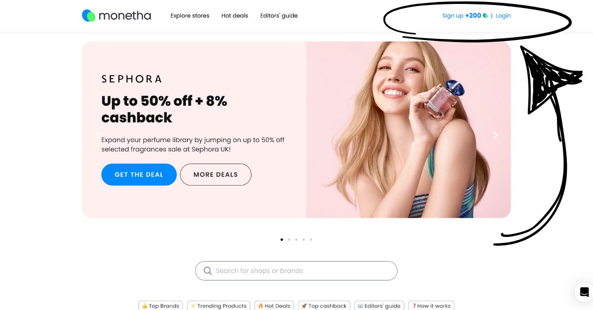 monetha for web log in sign up - Monetha