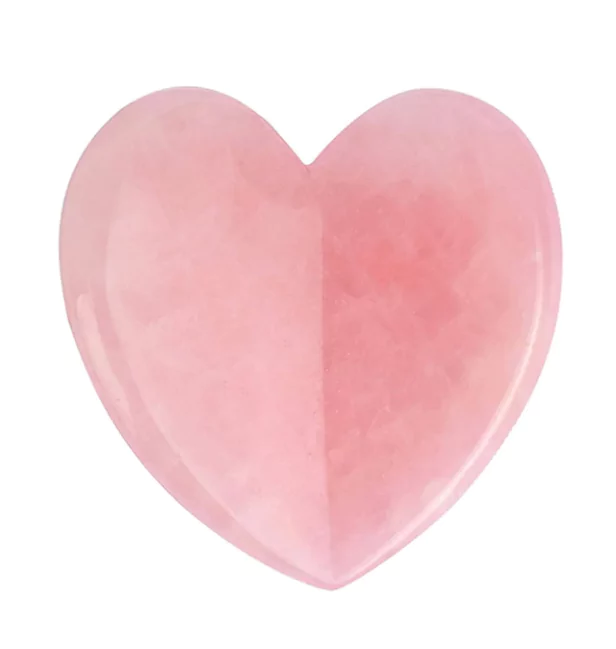 ZAQ Rose Quartz Heart Facial Gua Sha Scraping Massage Tool