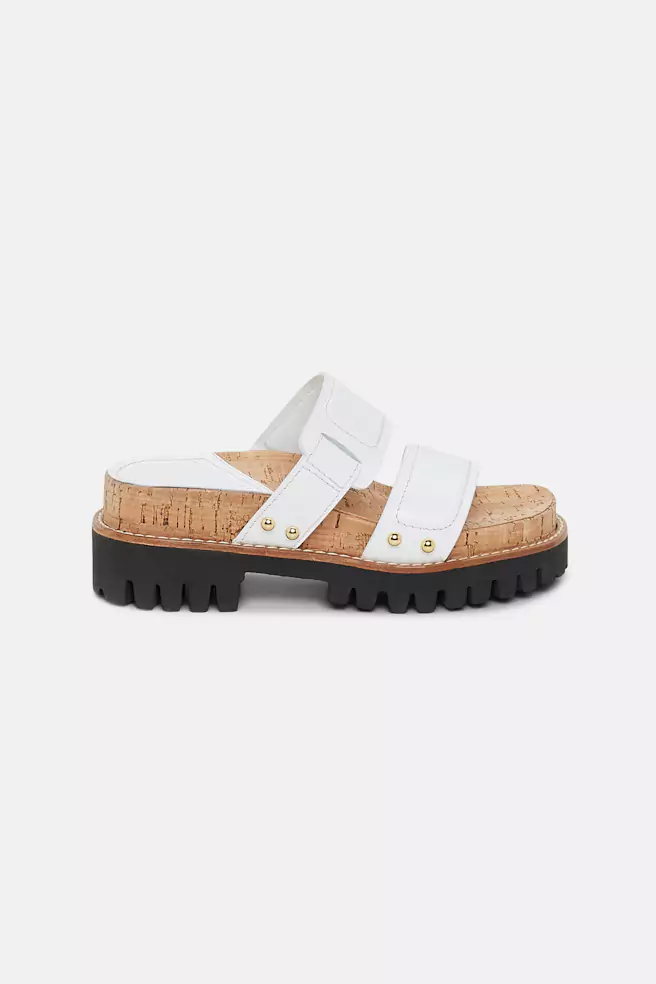 Dorothee Schumacher Sporty Leather Slides With Lug Sole Discounts and Cashback