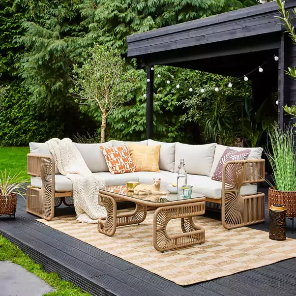 Amazonia Rope Corner Sofa Set Discounts and Cashback